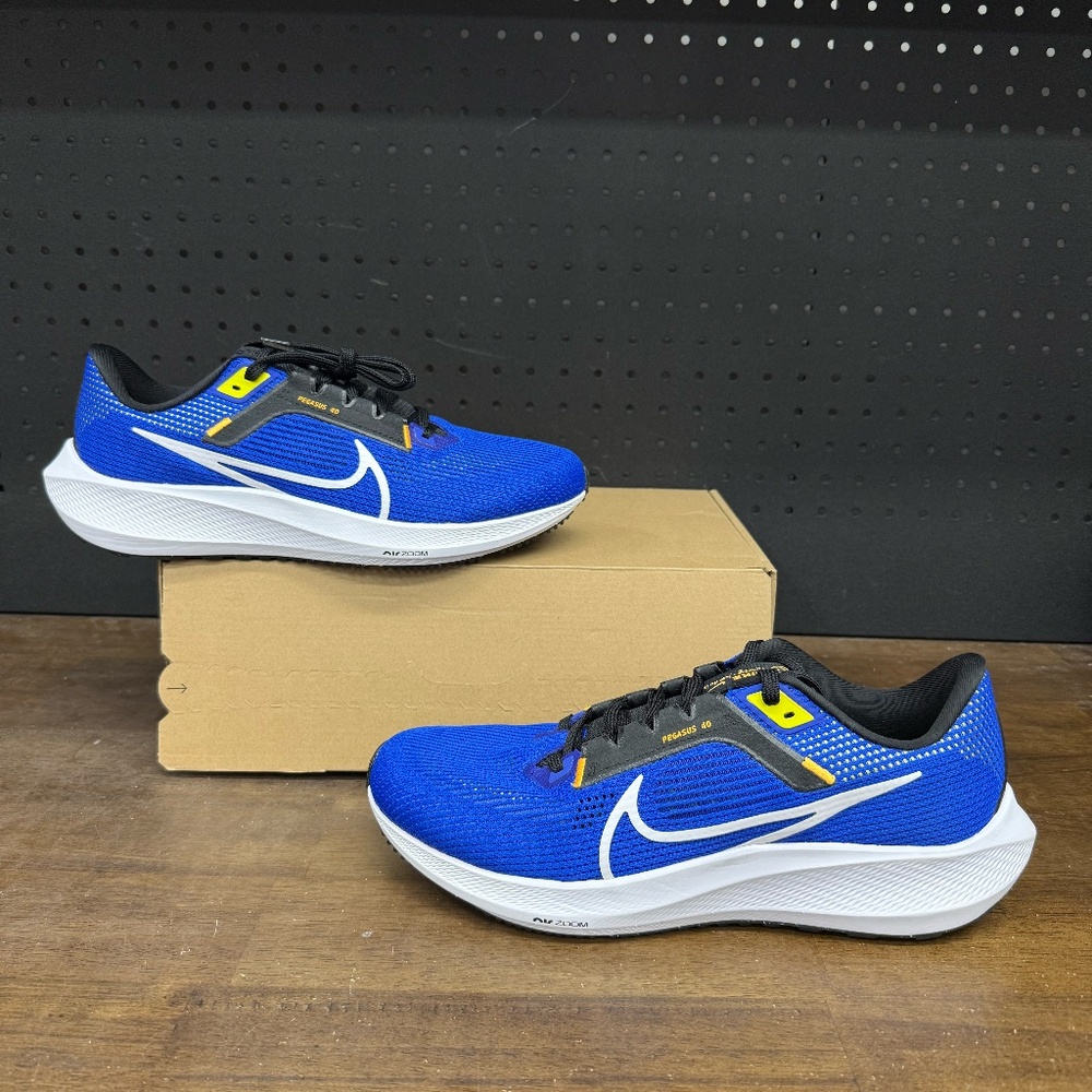 New W/ Box! Men's Nike Air Zoom Pegasus 40 Cobalt Blue Black Sneakers Size 9.5